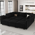 Belffin Large Modular Sectional Sofa Sleeper Couch by Belffin
