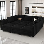Belffin Large Modular Sectional Sofa Sleeper Couch by Belffin