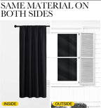 NICETOWN Black Blackout Curtain Blinds - Image 3