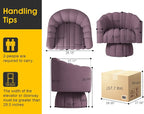 Dewhut Swivel Accent Chair, 360° Swivel Barrel Chair - Image 2