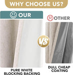 H.VERSAILTEX Blackout Curtains Durable Thick Textured Polyester Blackout Patio - Image 5