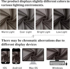 Chocolate Sheer Curtains 36 Inch Length 2 Panels, Solid Voile Small Window - Image 6