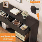 FATORRI Console Table for Entryway, Modern Sofa Table - Image 5
