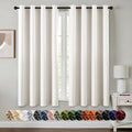 MIULEE Blackout Curtains for Bedroom 2 Panels 55 x 68 Inch Long Ivory | Thermal by MIULEE