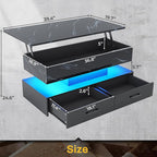 SEDETA 40" Lift Top Coffee Table, Coffee Tables - Image 2