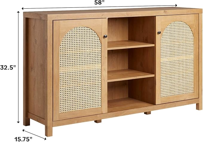 Walker Edison Sasha 2-Door Sideboard Buffet - Image 3
