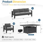 Solaste Aluminum Patio Furniture Set - Image 7