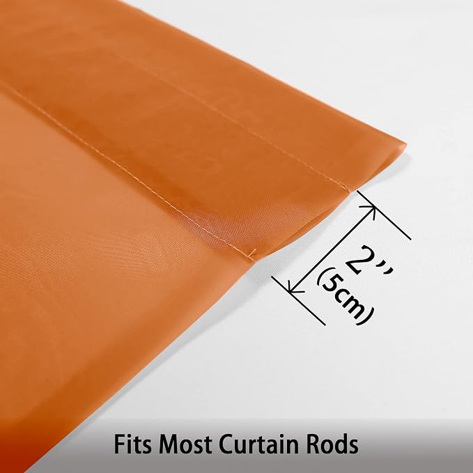 Orange Sheer Curtains 96 Inch Length, Elegant Sheer Curtains - Image 5