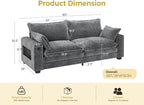 MapleGrace 80" Cloud Loveseat Sofa - Image 2