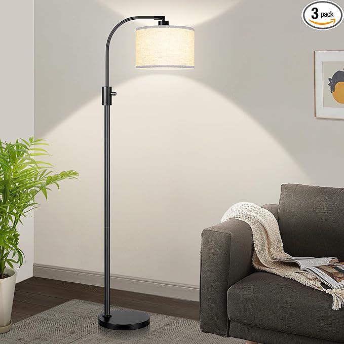 Nintiue Upgraded Modern Arc Dimmable Tall Standing Floor Lamp by Nintiue