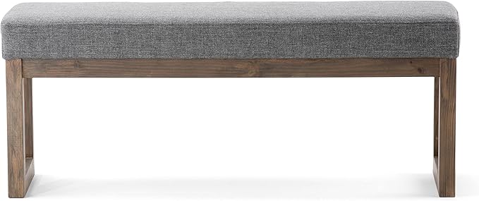 SIMPLIHOME Milltown Large Ottoman Bench - Image 5