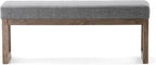 SIMPLIHOME Milltown Large Ottoman Bench - Image 5