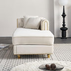 66.9" W Velvet Chaise Lounger - Image 4