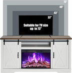 AMERLIFE Fireplace TV Stand - Image 7