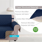 U-NICE HOME 4 Seater Sofa Cover 91''Large Couch Cover, Pet Friendly, Elastic - Image 4