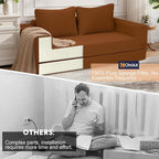 COMAX Convertible Sofa Bed Queen, Corduroy Folding Floor Couch Pull Out Couch - Image 9