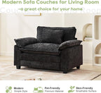 Oprisen Modular Sectional Sofa, Comfy Cloud Couch Sectional Sofa, Chenille Sofa - Image 7