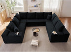 Sectional Cloud Couch for Living Room, Modular Floor Deep-Seat Sofa, Big Comfy - Image 3