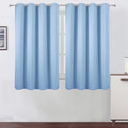 Blackout Curtains 52 x 45 inch/Sky Blue Curtains Set of 2 Panels/Thermal by Lemomo