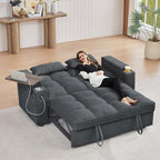 oaaktu 65''Convertible Sleeper Sofa Bed, 3-in-1 Pull Out Couch Bed - Image 4