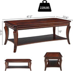 LEEMTORIG Vintage Wood Coffee Table - Image 2