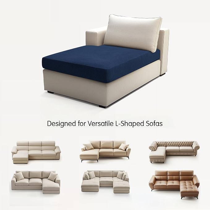 Hokway Stretch Chaise Cover Individual Couch Cushion Slipcovers Reversible - Image 9