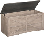 CHOEZON Storage Chest, 43.3" Wooden Storage Trunk, Retro Storage Bench by Choezon