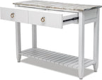 Sea Wind Florida Picket Fence Wood Console Table - Image 8