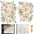 6 Sheets Vintage Flower Rub on Transfer Life in Full Bloom Furniture Transfers by BEUNITONE