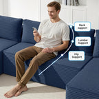 124" Oversized Sectional Couches - Image 5
