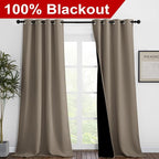 NICETOWN 100% Blackout Blinds, 46 inches x 102 inches, Laundry Room Decor - Image 2
