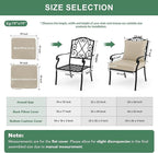 Summsun Patio Chair Cushions 22 x 22 Inch, Water Resistant Backrest Pillow and - Image 7