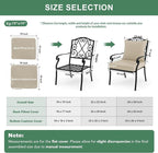 Summsun Outdoor Chair Cushions, Waterproof Backrest and Deep Seat Cushion Set - Image 7