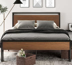 SHA CERLIN 14 Inch Full Size Metal Platform Bed Frame - Image 3