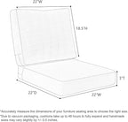 Favoyard Deep Seat Patio Cushions 22 × 22 inch Rainproof & Fadeness Furniture - Image 4
