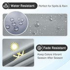 Waterproof Outdoor Cushion Covers, Stretch Patio Slipcovers | UV Resistant - Image 3