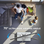 AX WABER Floor TV Stand with Power Outlet& Shelf, Universal TV Stand Mount - Image 4