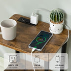 FORAOFUR End Table with Charge Station, Small End Tables Living Room, - Image 5