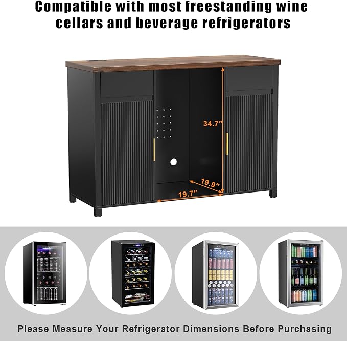 GDLF Large Coffee Bar Cabinet - Image 4