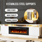 70" TV Stand & Entertainment Center, Media Console - Image 9