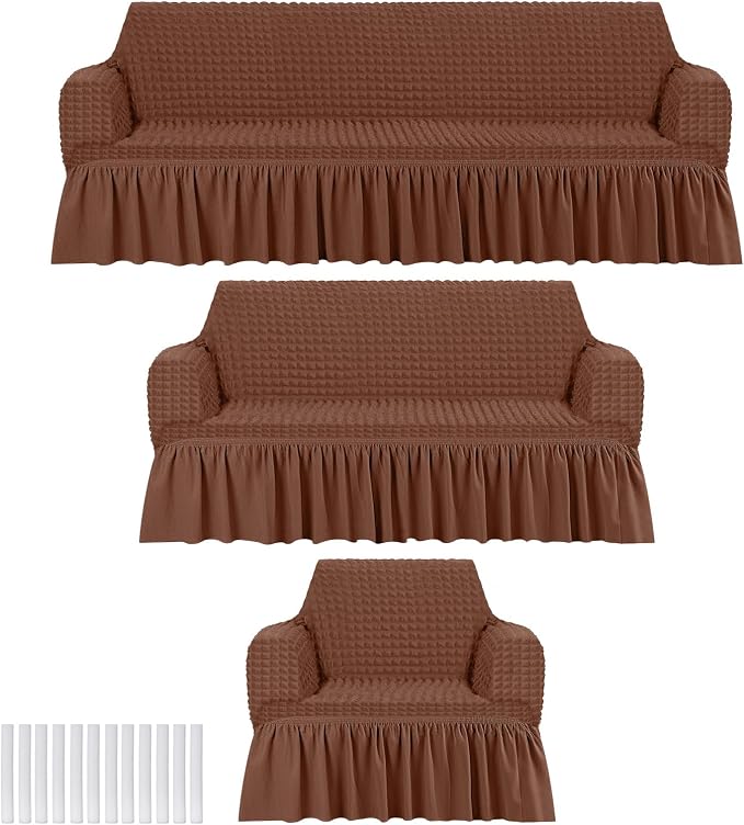 Fanfanwin 3 Pcs Sofa Slipcover Set by Fanfanwin
