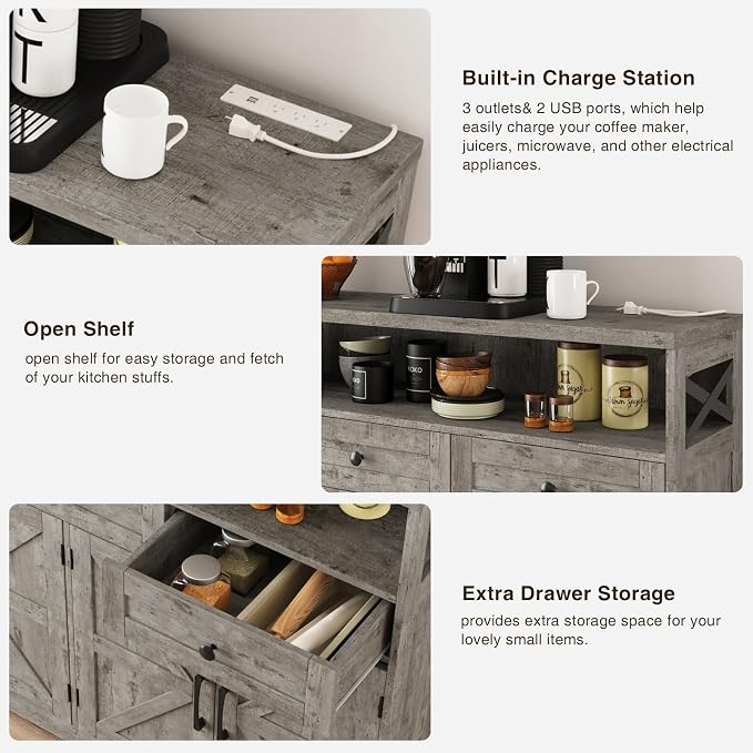Befrases Farmhouse Buffet Cabinet - Image 8
