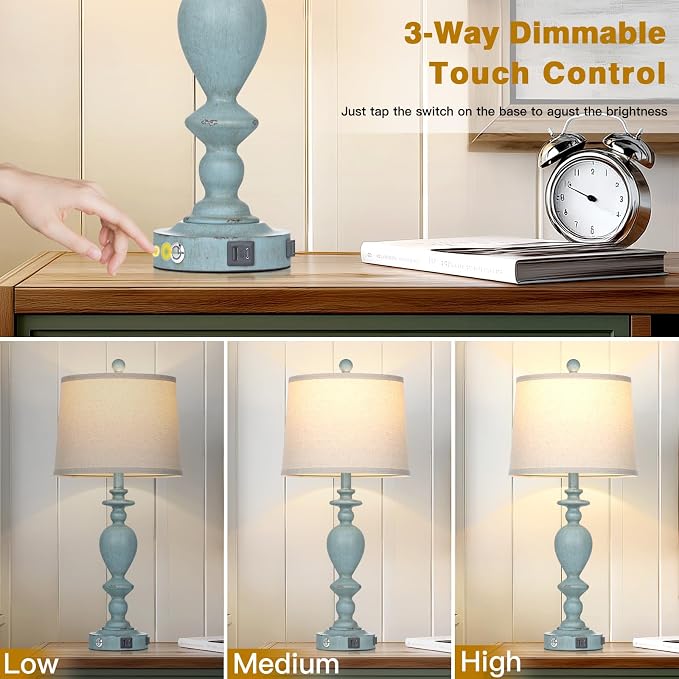 Cinkeda 27.5" Coastal Table Lamp - Image 6