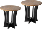 COZAYH Farmhouse Round End Table X 2P by COZAYH
