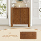 31" Mid-Century Modern Accent Cabinet, 2-Door Storage Cabinet - Image 6