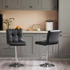 DUMOS Bar Stools Set of 2, 24 inch Counter Height Bar Stools, Upholstered by DumosLifestyle