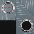 Stone Blue and Greyish White Blackout Curtains Living Room 102 Inches Long | - Image 7