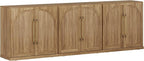 BELLEZE 3 Tier Bookshelf with Double-Arc Door - Image 8