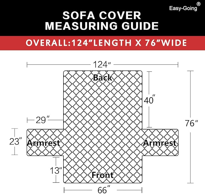 Easy-Going Reversible Couch Cover, 3 Cushion Sofa, Wine/Beige | Machine - Image 6