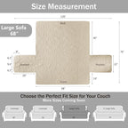 Quilted Camel Sofa Slipcovers - Image 7